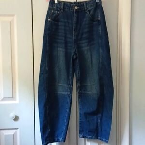 *NWT* Mundoven Stonewash Barrel Jeans (Waist: 13"-14") Sz Med